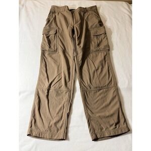 Duluth Trading Co Cargo Pants Size L x 32 Beige Cargo Midweight Nylon Quick Dry